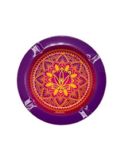 Funky Pattern Cannabis Leaf Saash Tray