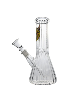 8" Transparent Sticker Glass Bong.